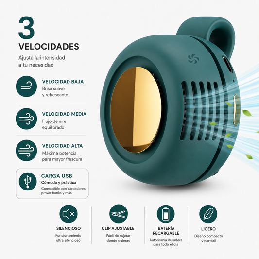 Mini Ventilador 3 Velocidades