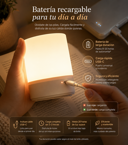 Lampara led regulable de noche