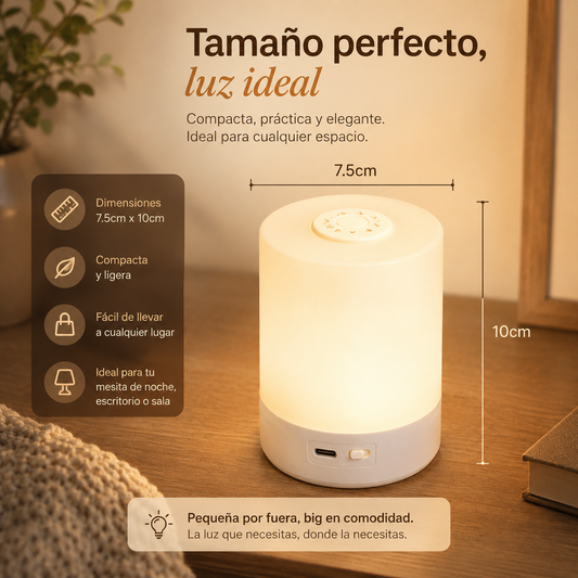 Lampara led regulable de noche