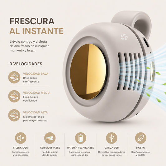 Mini Ventilador 3 Velocidades